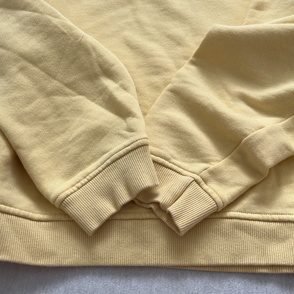 NWOT Wesley Yellow Crewneck, Relaxed Fit  Sweatshirt size L - Picture 7 of 8